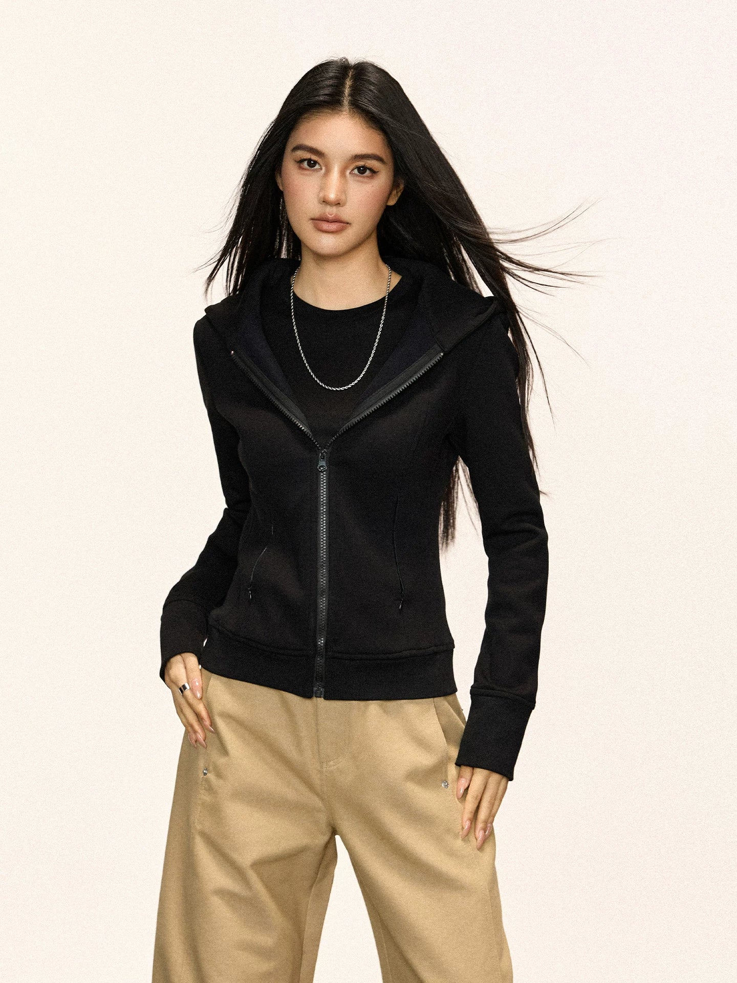 Cherry Melody Vintage Sport Hooded Jacket