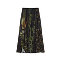 PHYS Floral Asymmetrical Splicing Drop Skirt