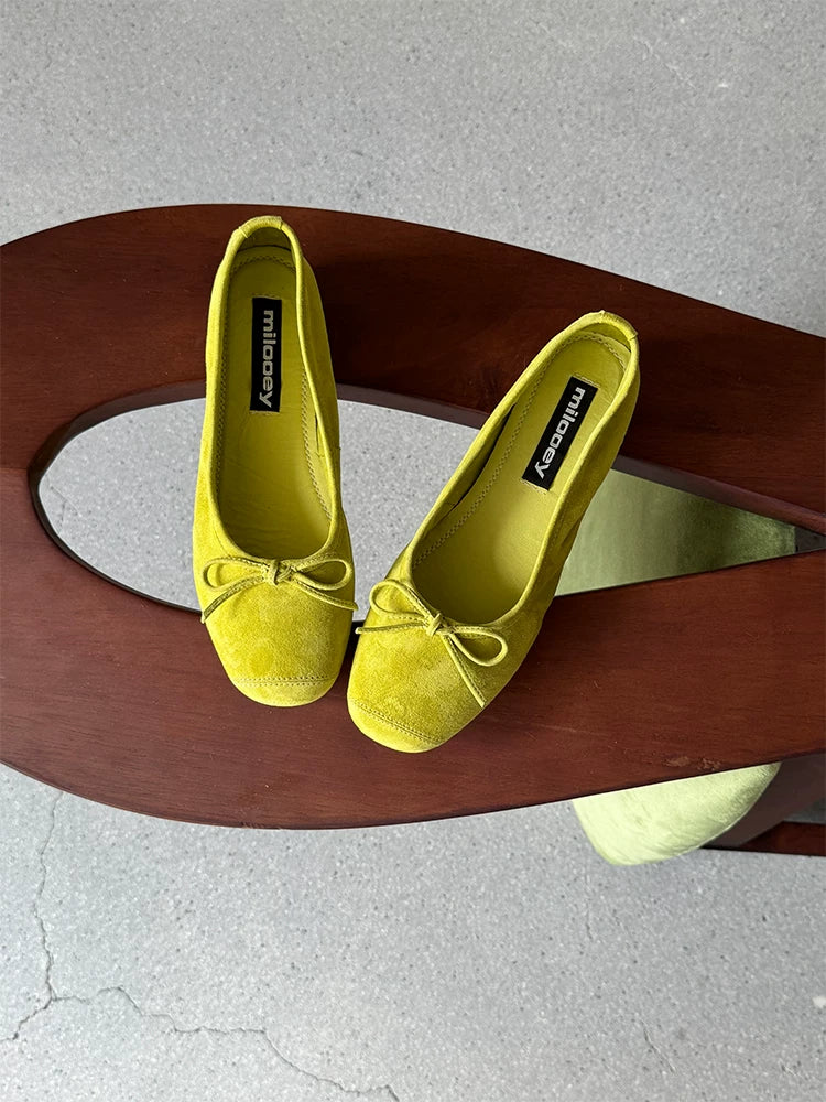 MILOOEY Bow Ballet Flat