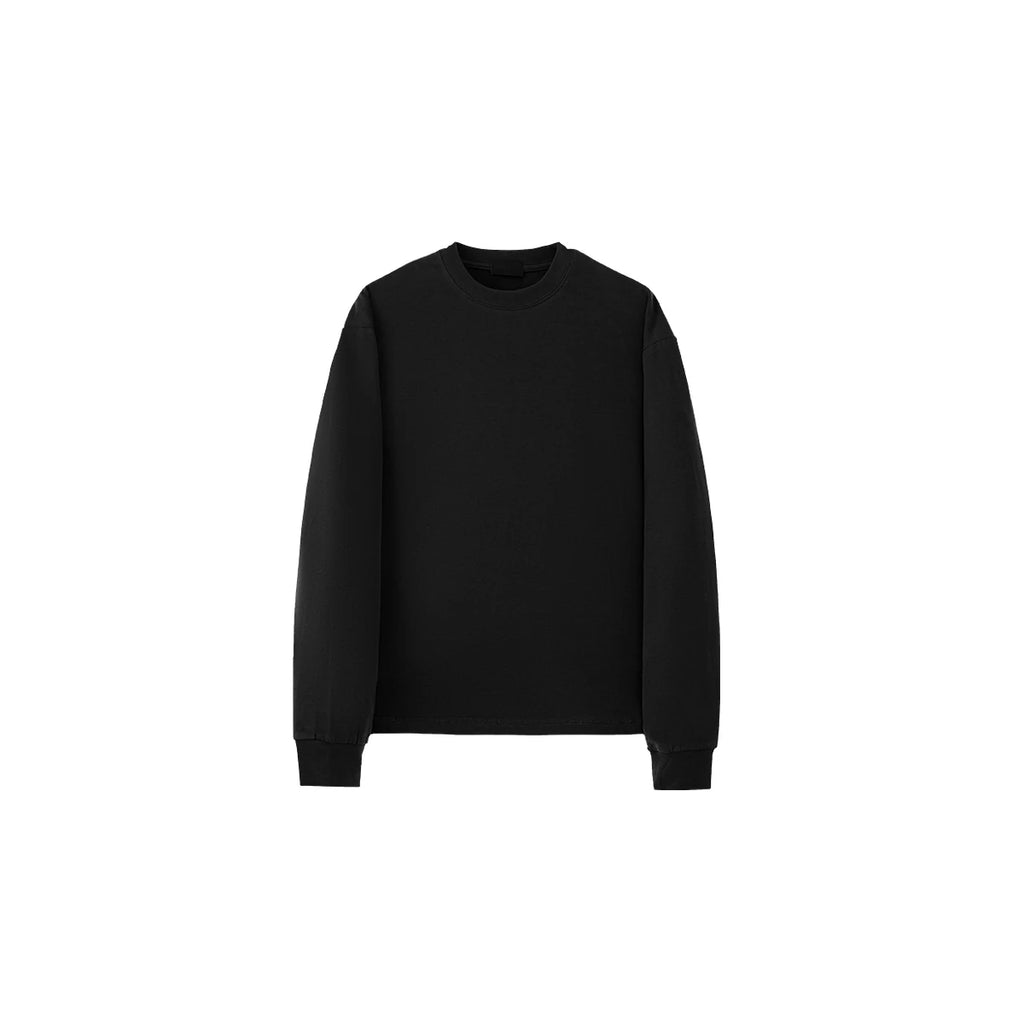 PLUS NO LOGO Brushed Cotton Cropped Long-Sleeve Tee