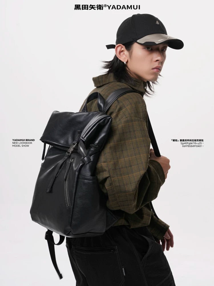 YADAMUI Leather Commuter Backpack