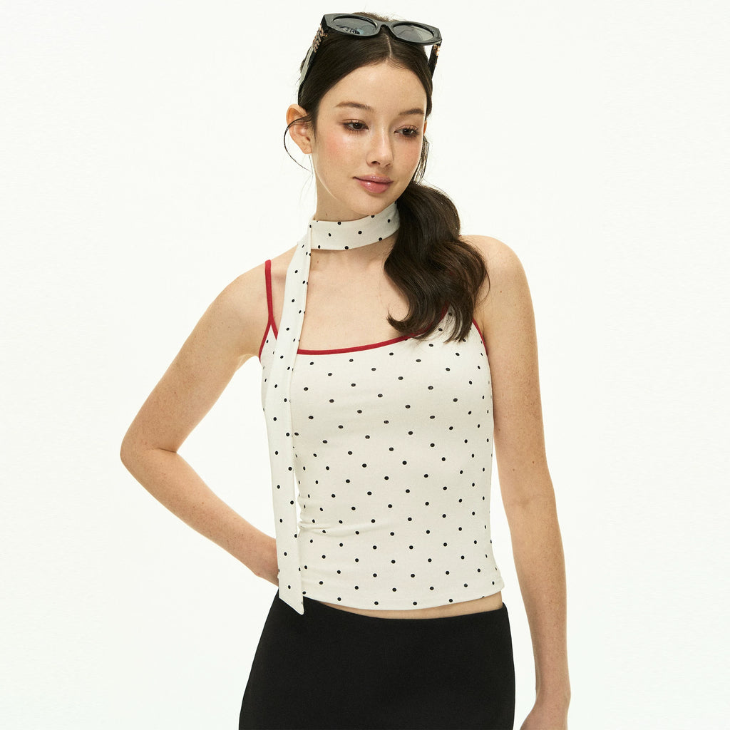 ARISEISM Polka Dot 260g Breathable Slim Fit Two-Piece Set