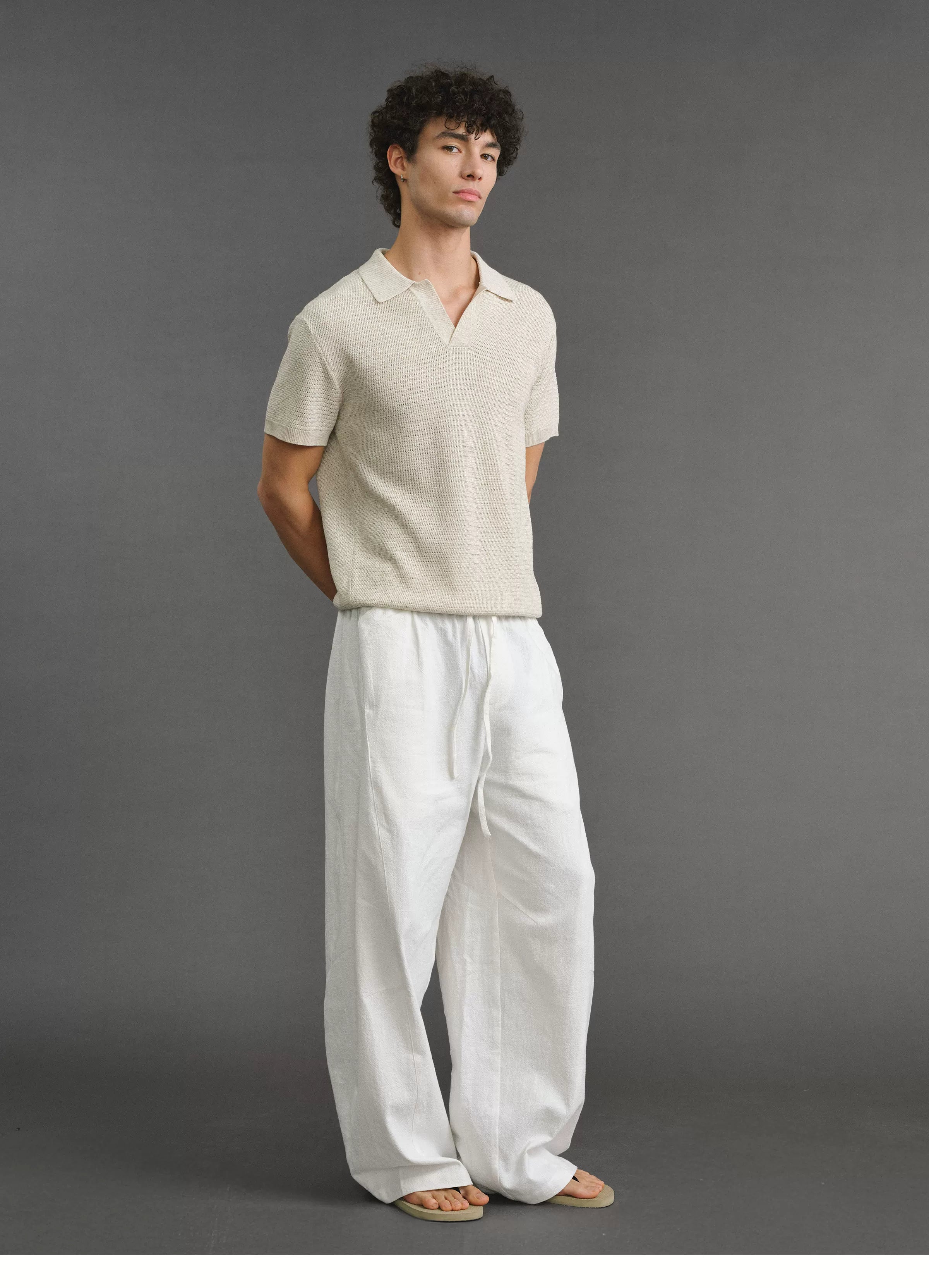 VLABMADE Breathable Italian Seagull Collar Knitted Short Sleeve Polo