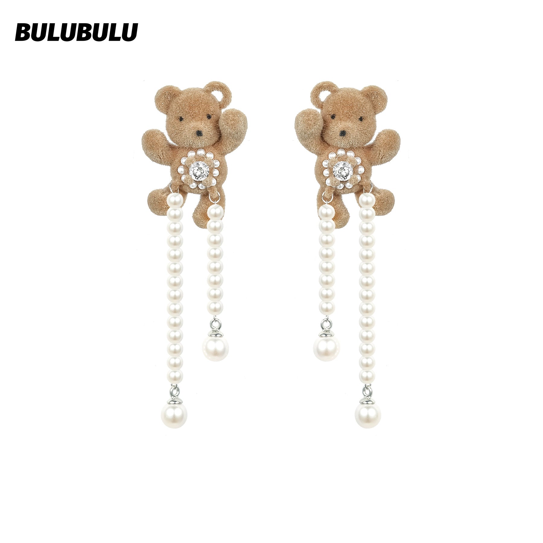 BULUBULU Flocked Bear Necklace