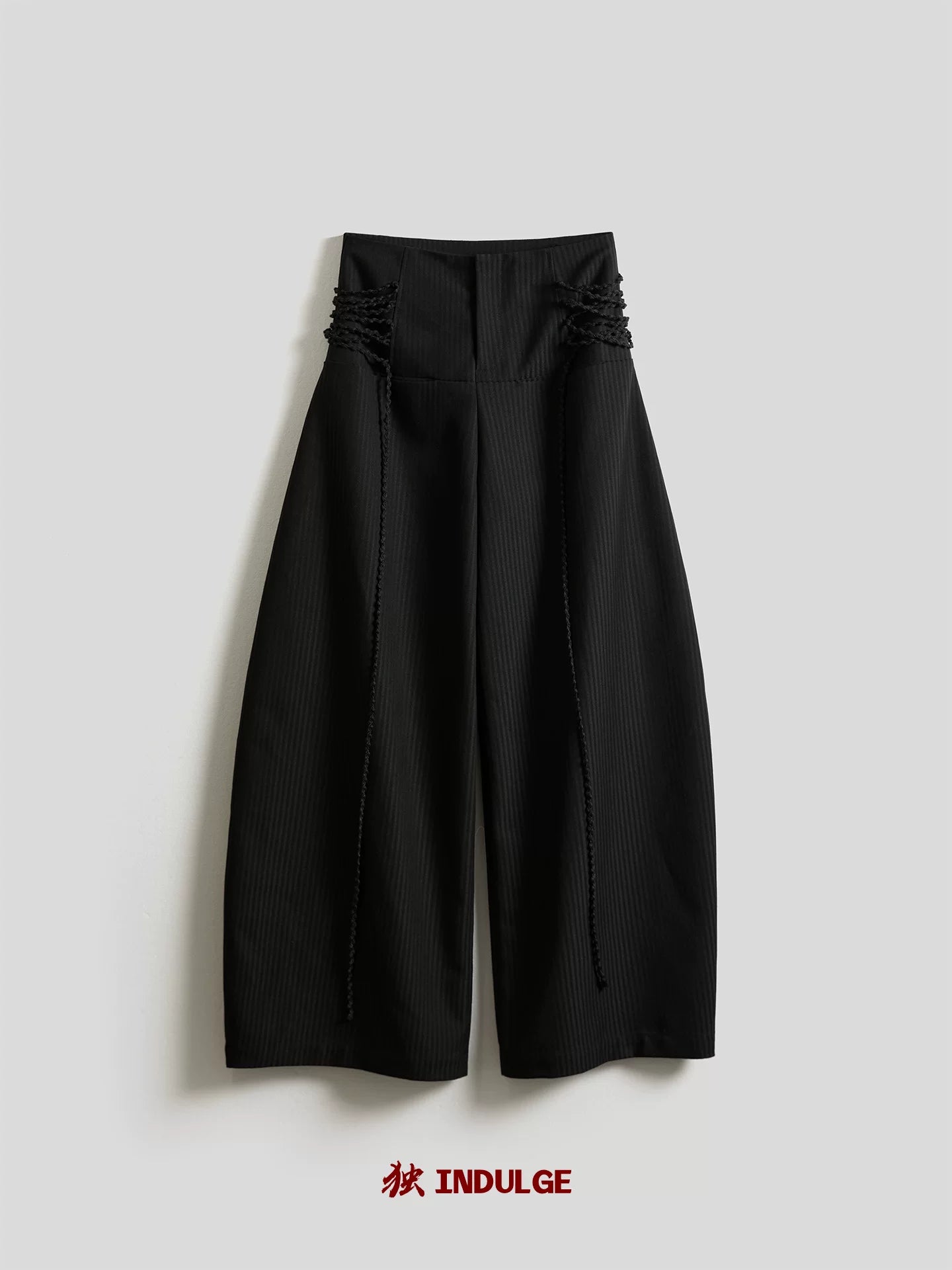 INDULGE Lace-up Scimitar Wide-leg pants