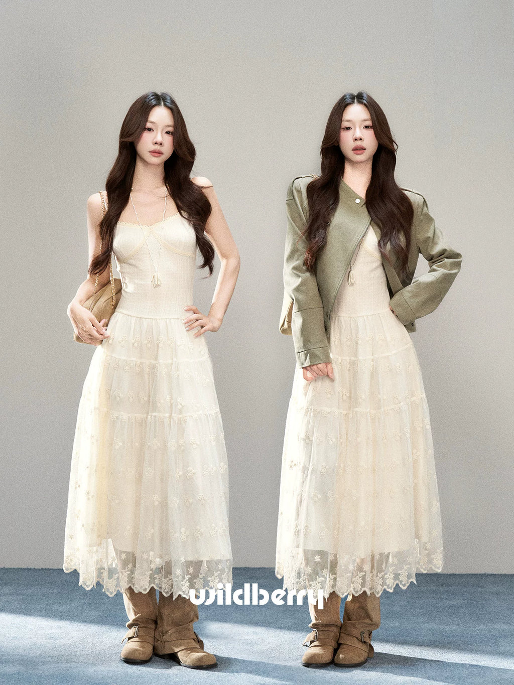 Wildberry French Camisole A-Line Midi Dress