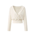 POPWEST V-Neck Loose Wide-Leg Two-Piece Set