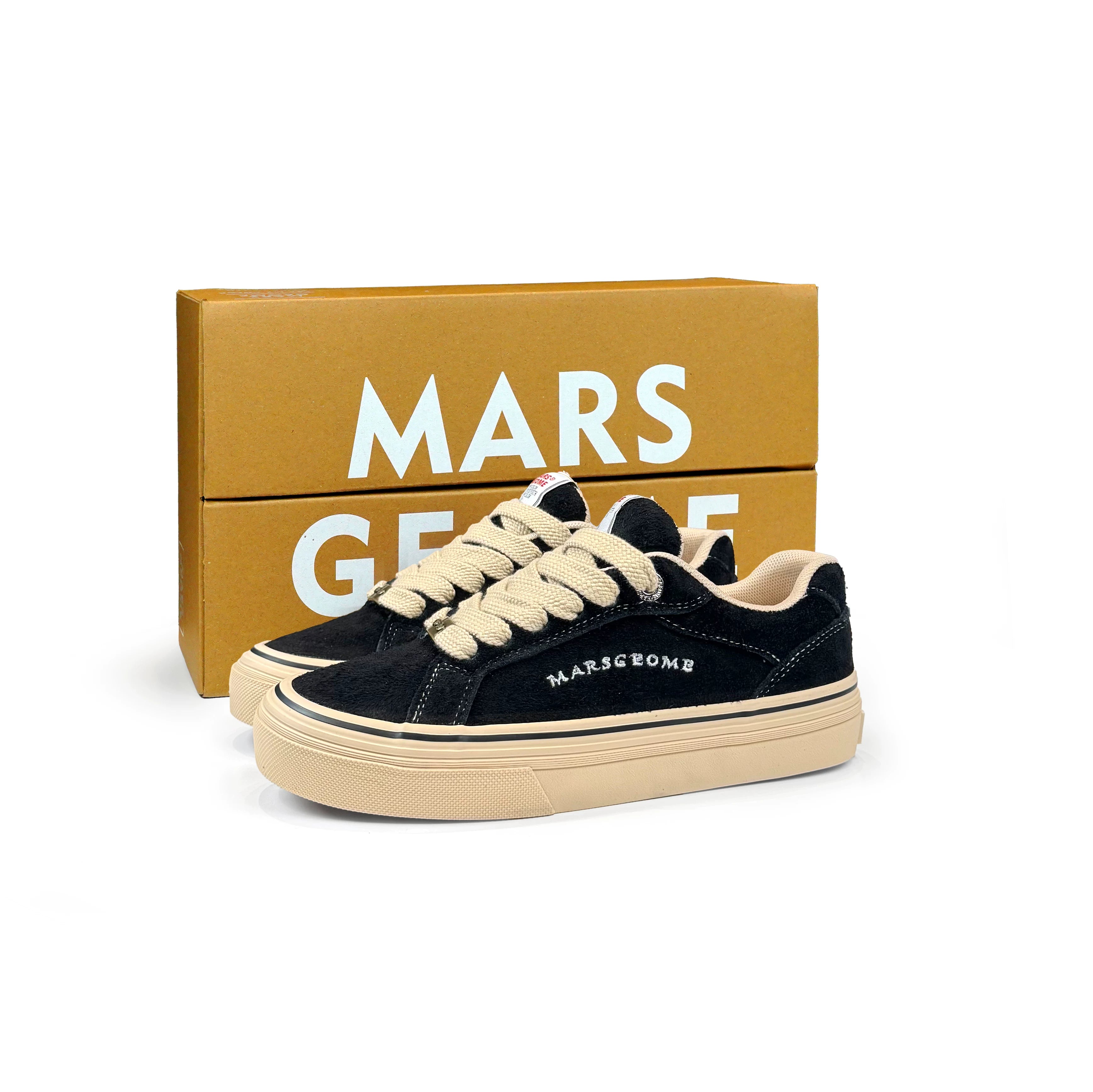 MARS GEOME Beef Suede Retro Versatile Board Shoes