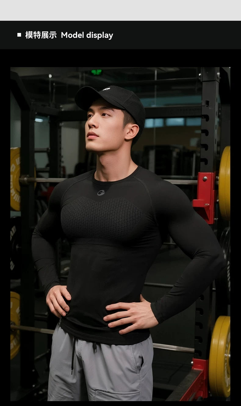 Golovejoy Quick Drying Slim Fit Sports Long Sleeve
