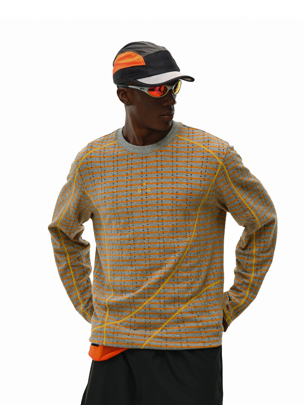 FPA Contrast Ripped Stripe Long Sleeve