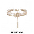SUMIYAKI Pearl Rolling Bead Charm Bracelet