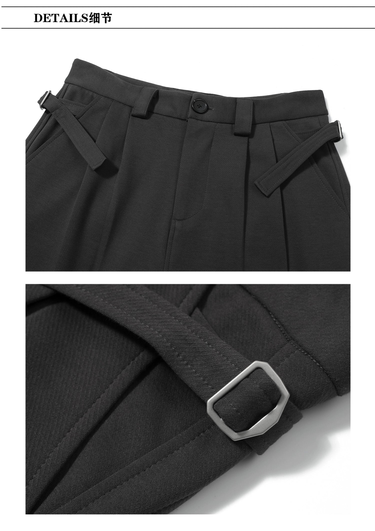 TZ Killer Crop Versatile Loose Pleated Scimitar Pants