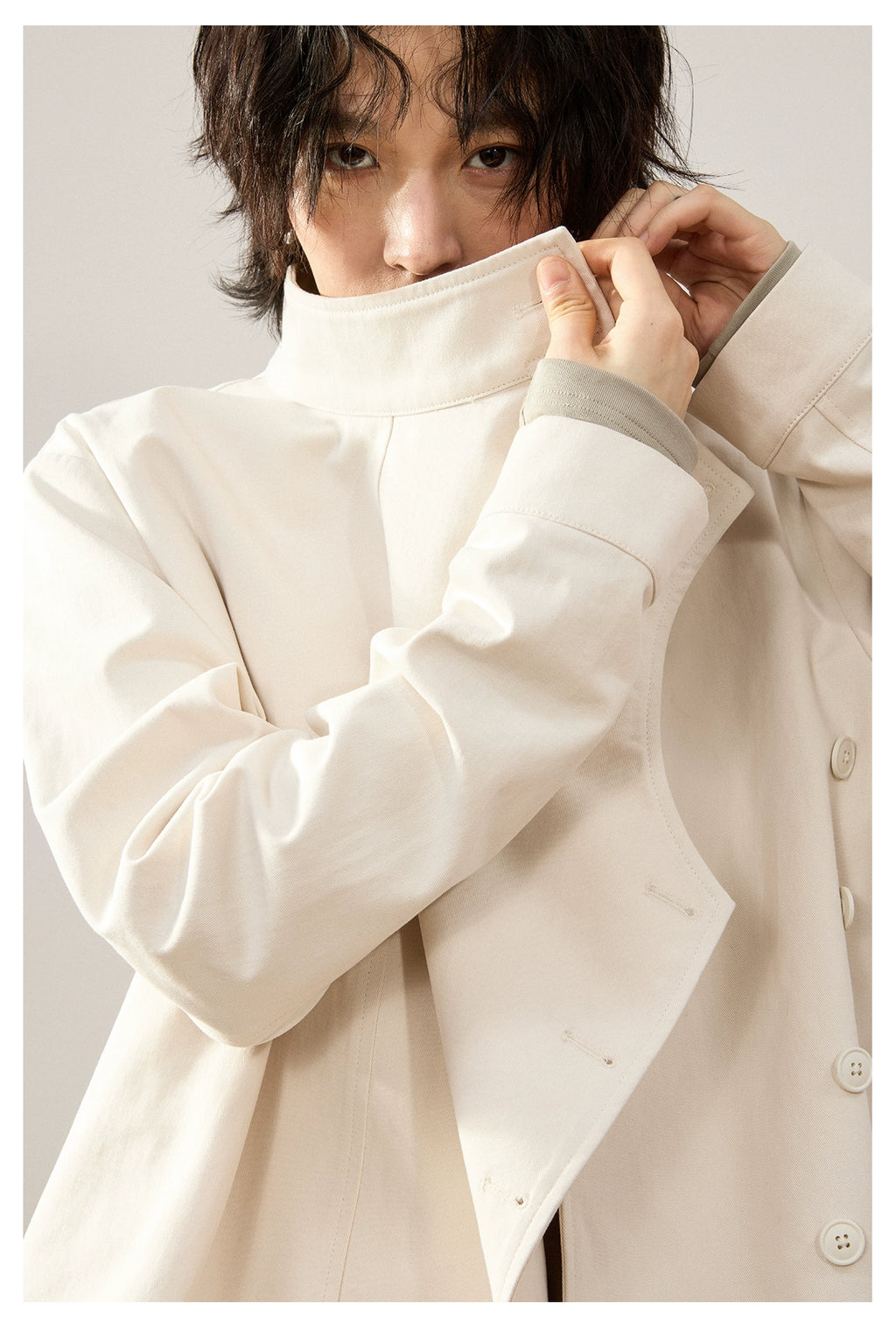 Sameuoo Vintage Irregular Design Jacket