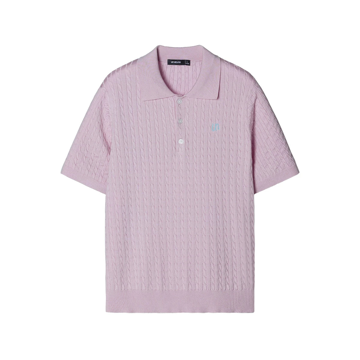 Unvesno 100% Lyocell Embroidered Knit Polo Shirt