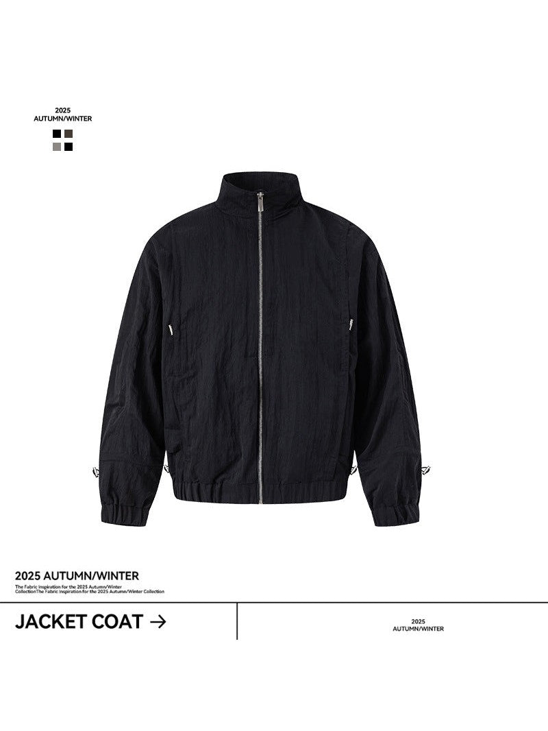 UNF Loose Long Sleeve Stand-Up Jacket