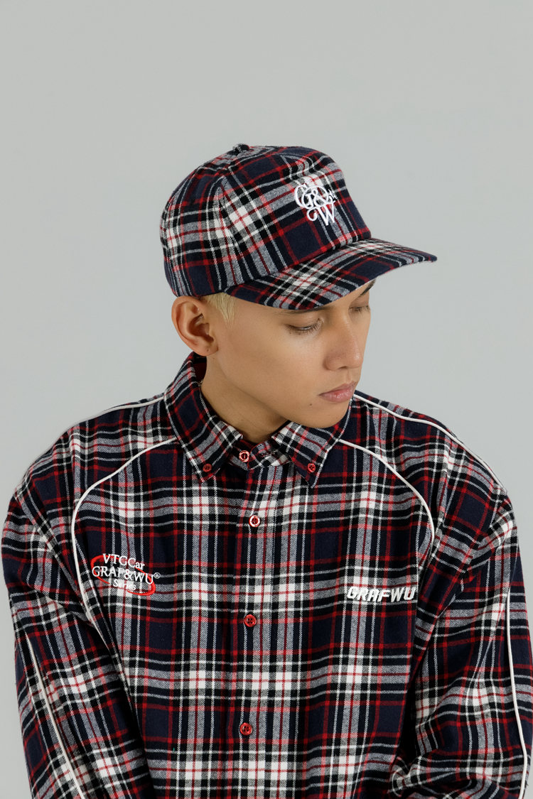 GRAF Vintage Plaid Embroidered Baseball Cap