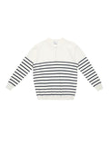 (Clearance) UNF Casual Contrast Striped Knitted Sweater
