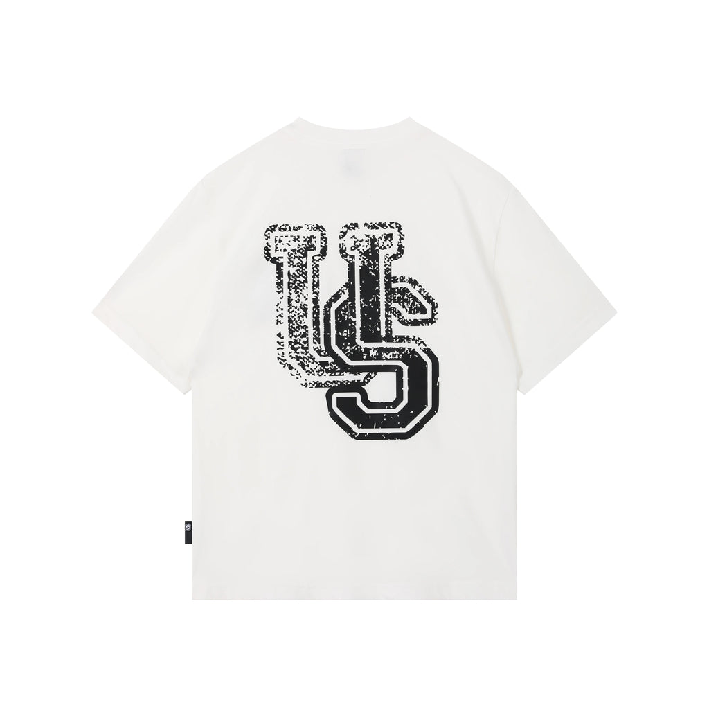 UNITED STREETZ US Logo 260g Breathable Loose Tee