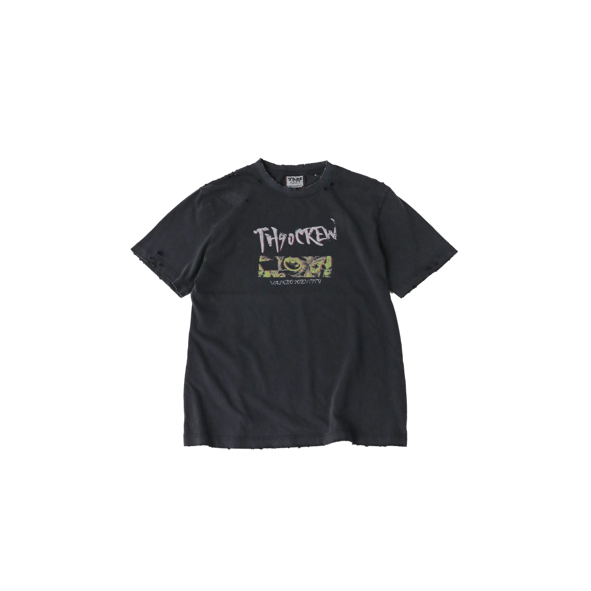 TH90 CREW Hockey Mask Distressed Slim Fit Tee