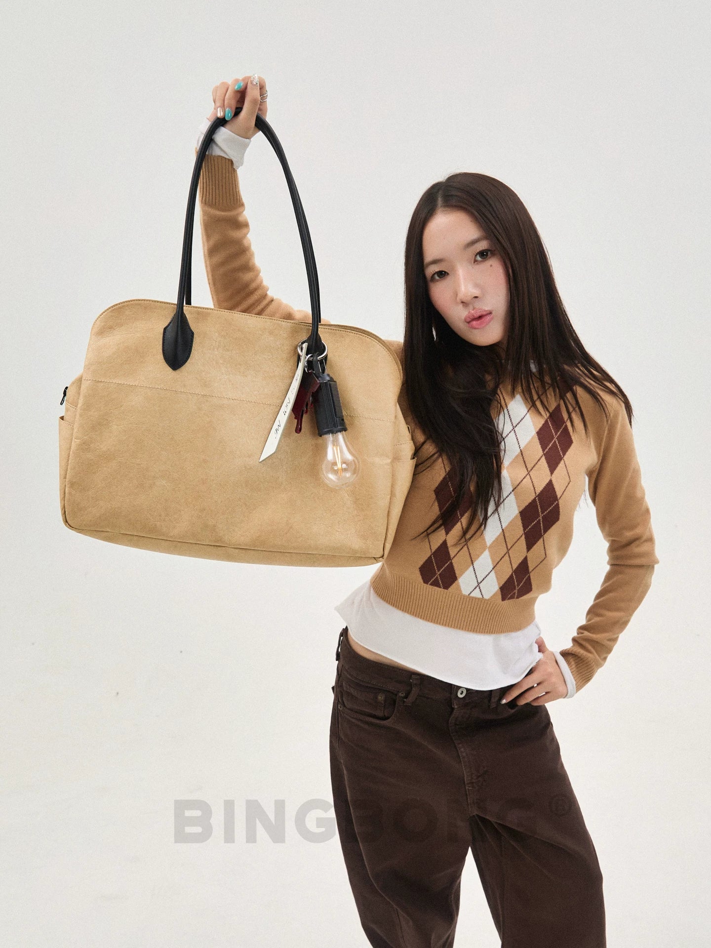 BINGBONG Large Capacity Creative Pendant Tote Bag