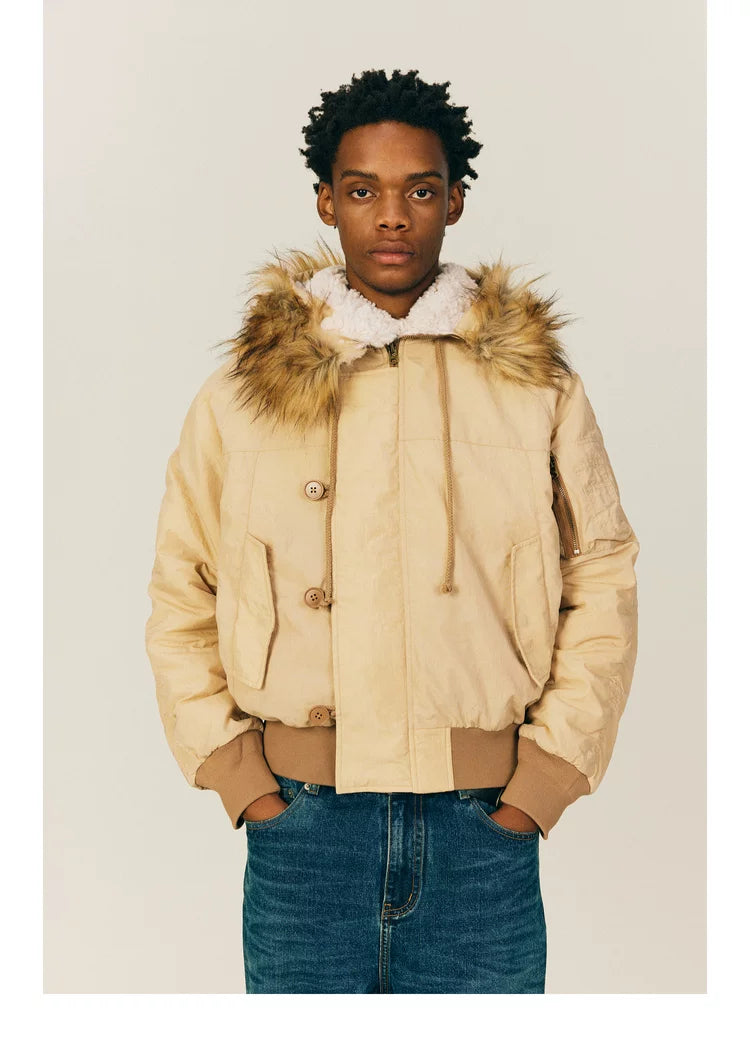 NONRADICAL (NR) Vintage Parker Hooded (Three Wearing Forms) Padded Jacket Jacket Men