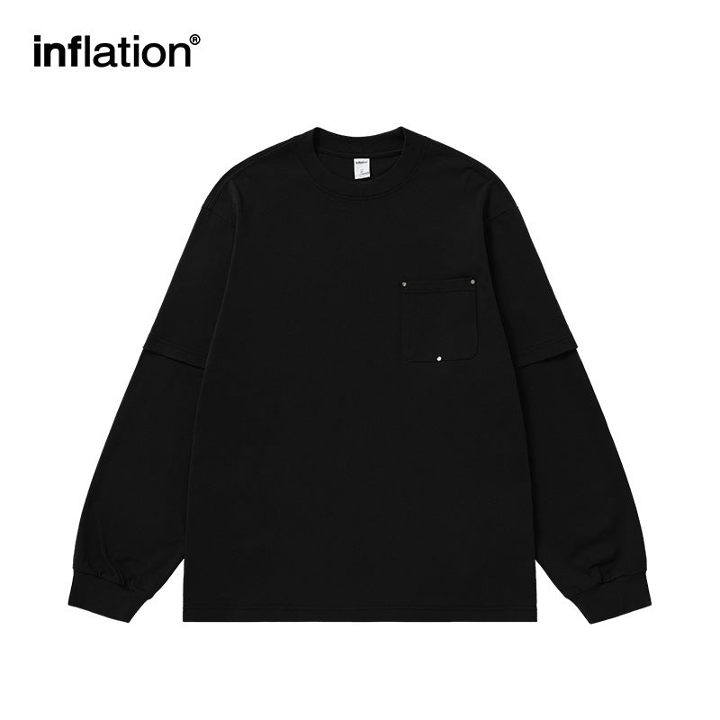INF Heavy fake two-piece long sleeve Tee