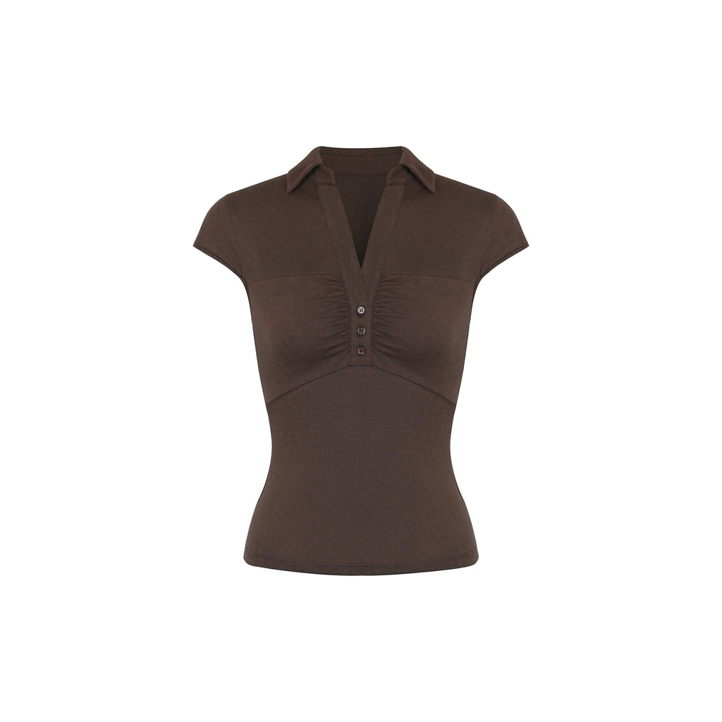 Jim Kennet Vintage Pleated Waist Shirt Knitted Top