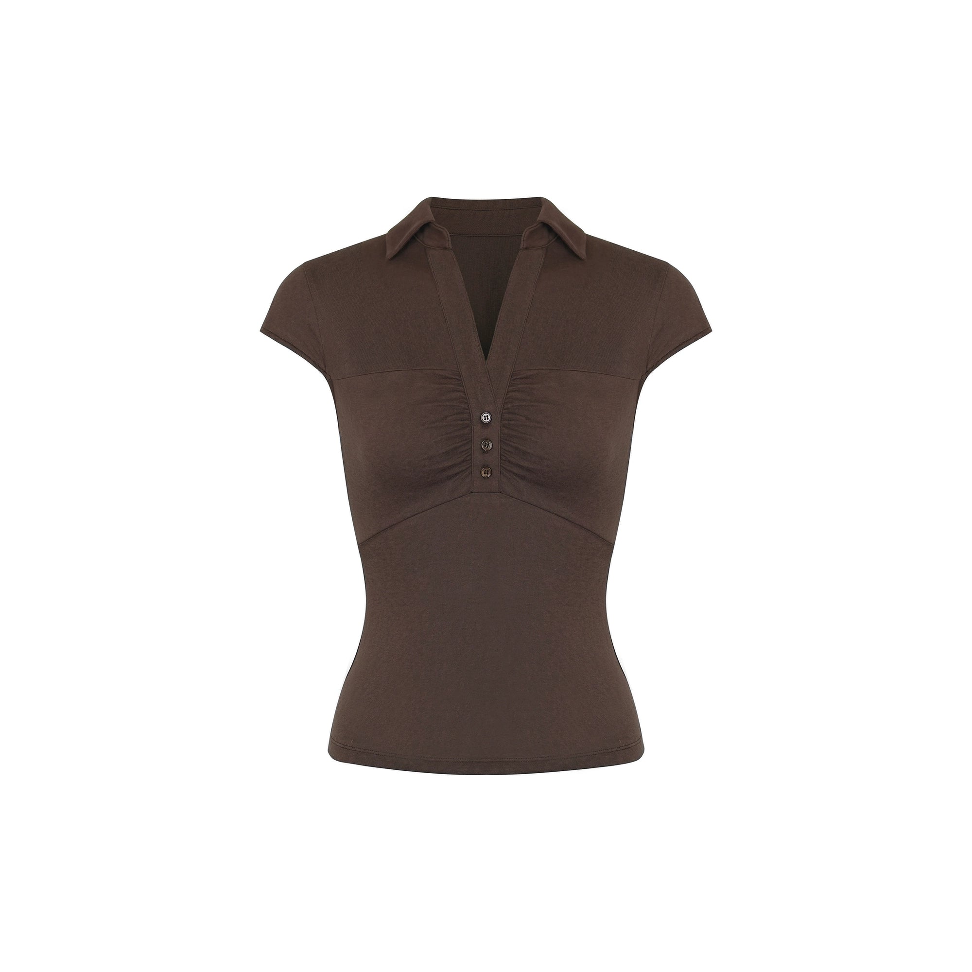 Jim Kennet Vintage Pleated Waist Shirt Knitted Top