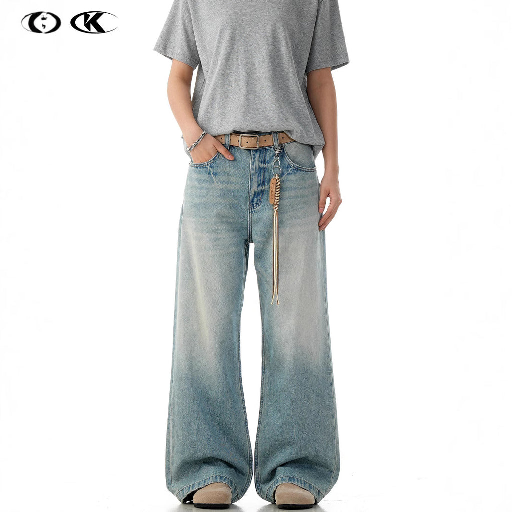 11KN Loose Simple Straight Jeans