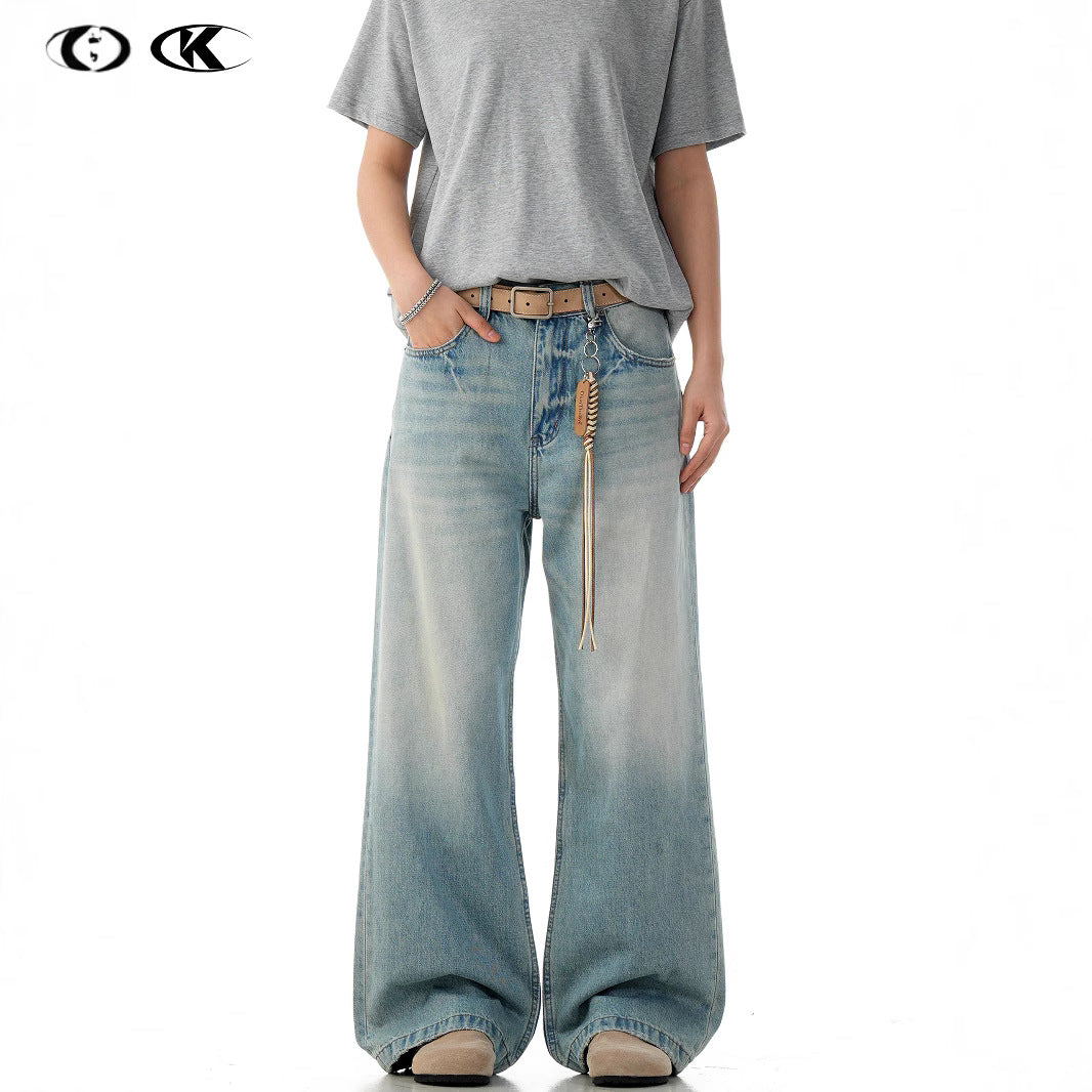 11KN Loose Simple Straight Jeans