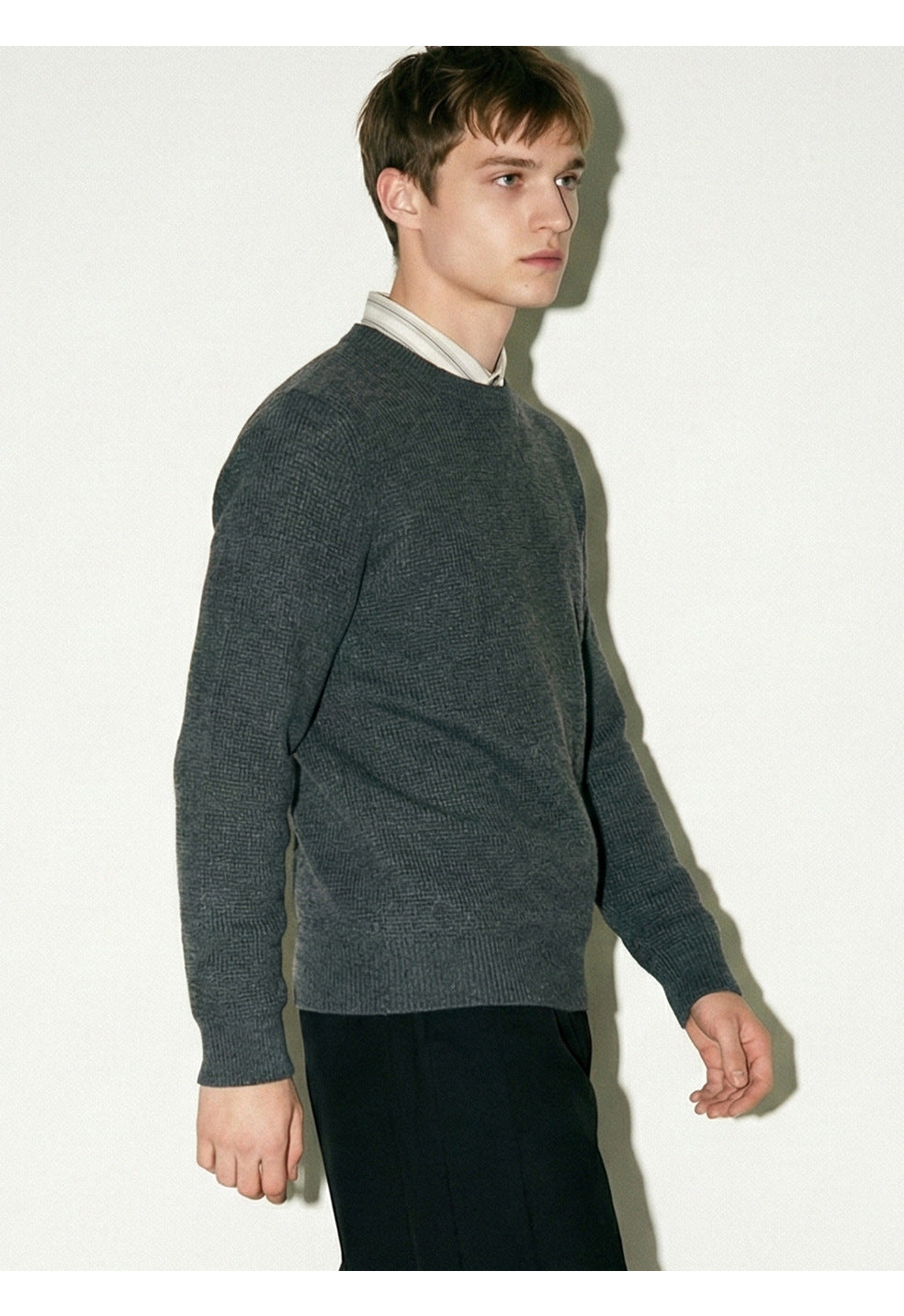 MADEEXTREME Loose Crew Neck Commuter Casual Slim Sleeve