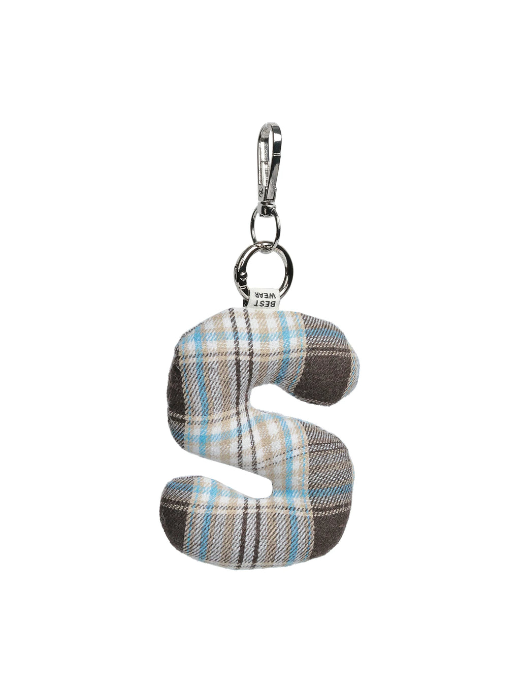 Unique blue Faux Leather Letter Pendant Backpack Charm