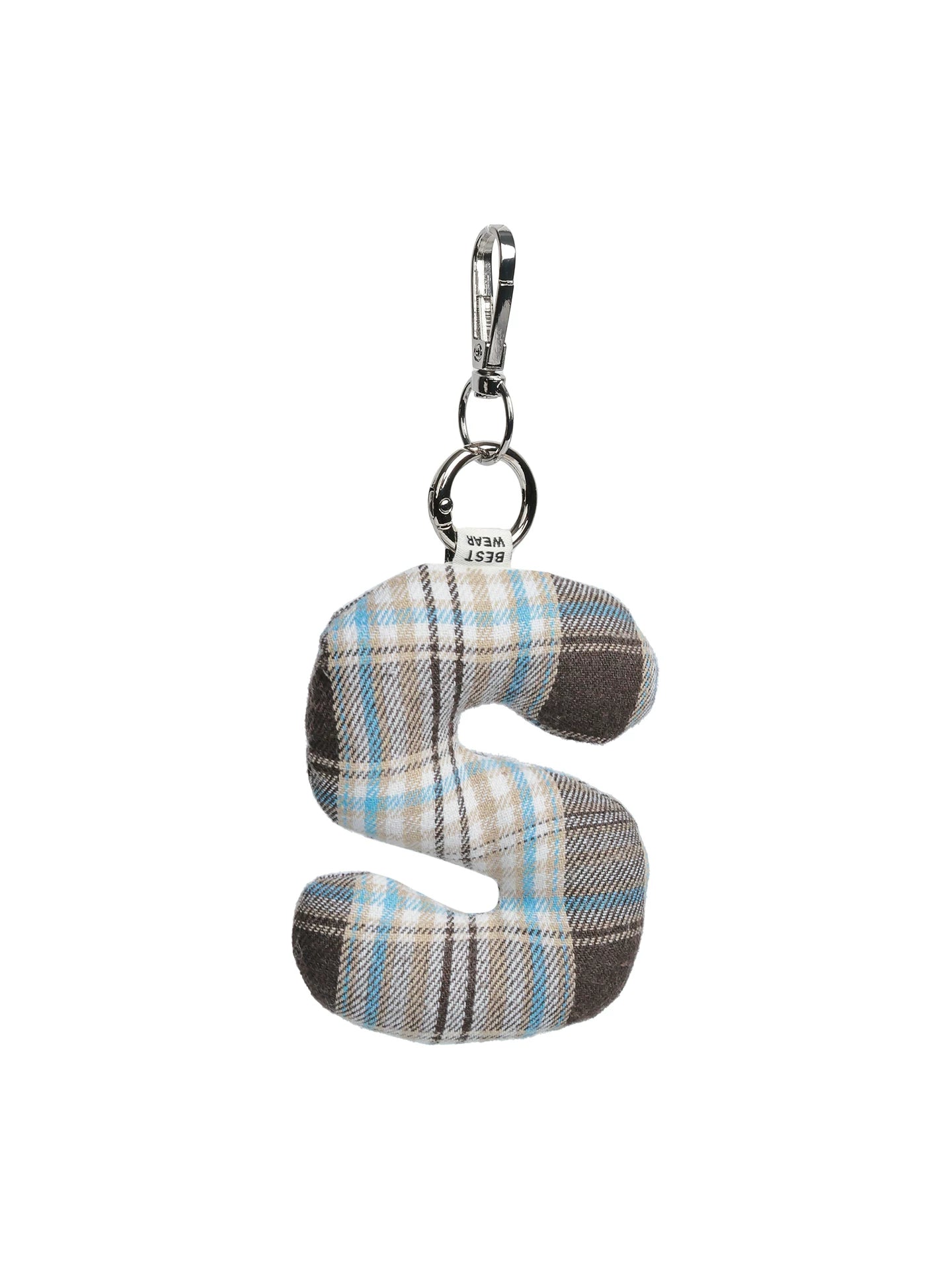 Unique blue Faux Leather Letter Pendant Backpack Charm