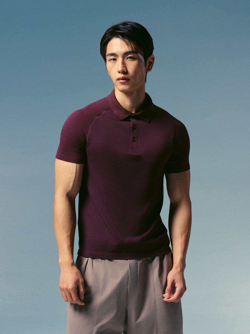NO LOGO Italian Seamless Quick-Dry Polo