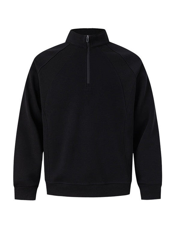 UNF Stand-up Collar Half-zip Sweater