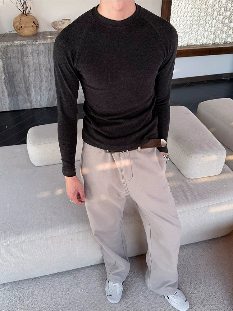 ZOZO FOREST Commuter Simple Warm Bottom Sweater