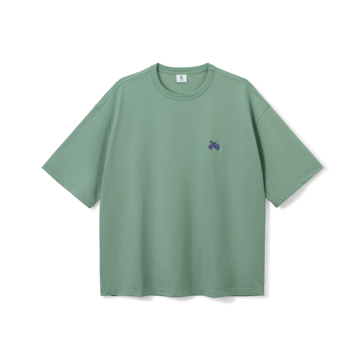 SUPERTOFU Rose Saxophone Embroidery Loose Tee