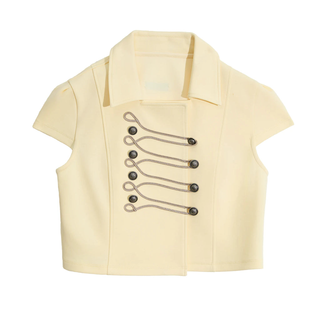 JIKOO Sicilian Whisper Breathable Cropped Shirt