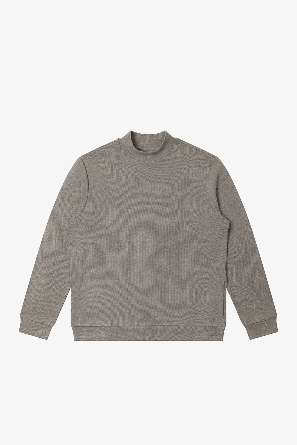 NO LOGO Cozy Knit Thermal Half-Turtleneck Long-Sleeve Top