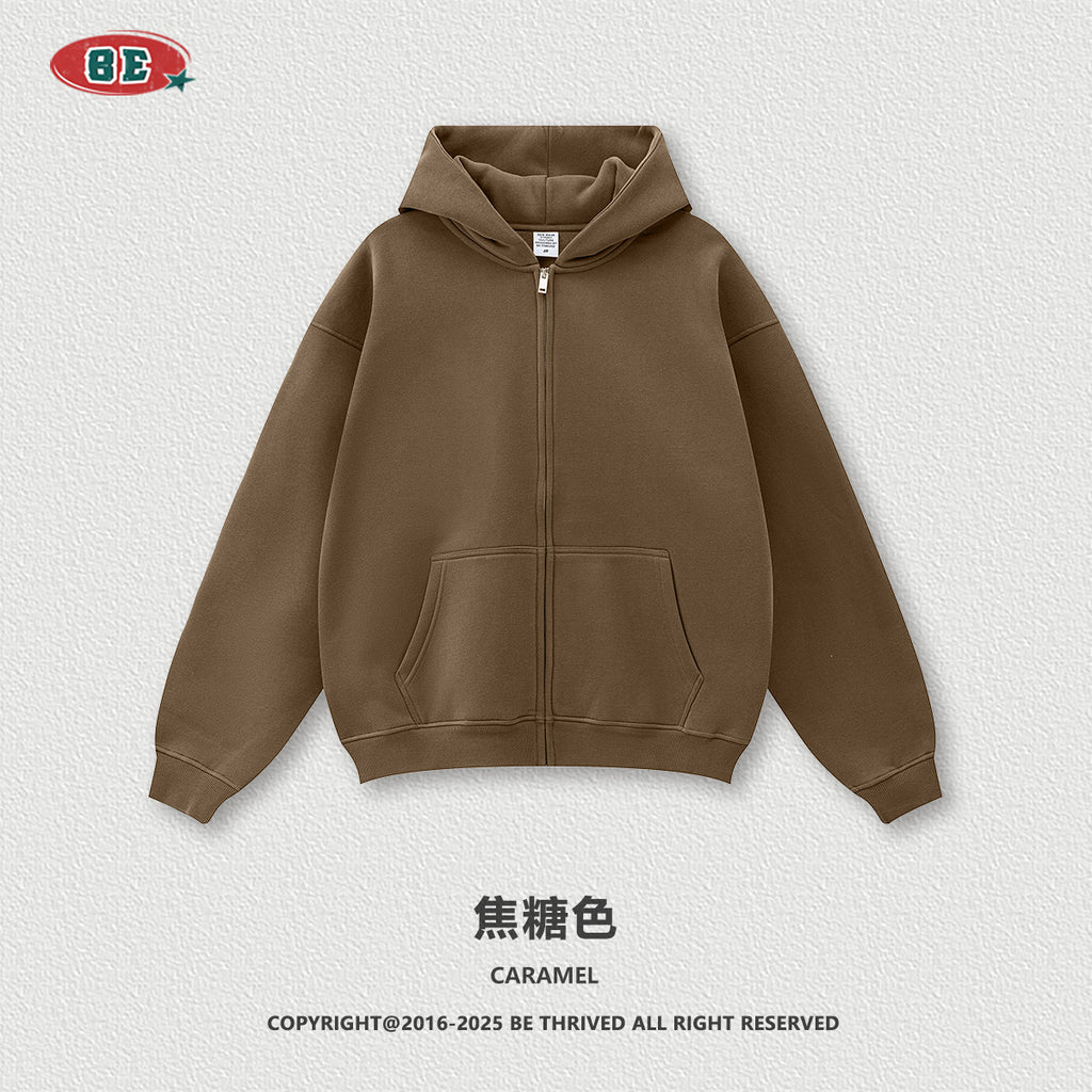 BE THRIVED Fleece Zip-Up Hoodie & Jogger Set