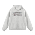 JHYQ Retro Letter Print Loose Sweater