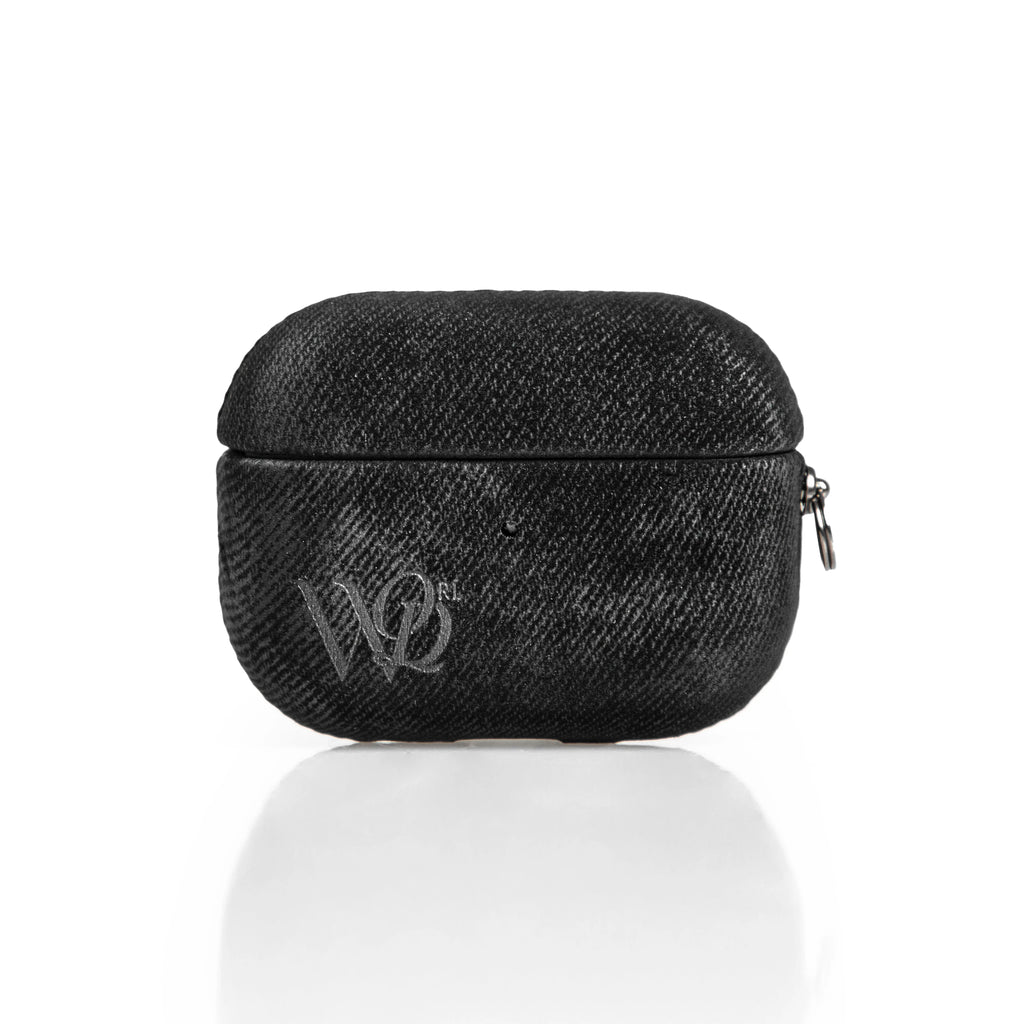 WESTELEVEN Black Embossed Logo MagSafe Phone Case & Card Holder