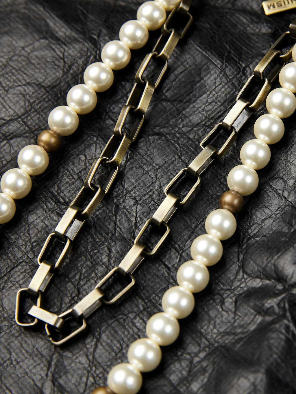 TAICHIISM Vintage Pearl Z Jeans Trouser Chain