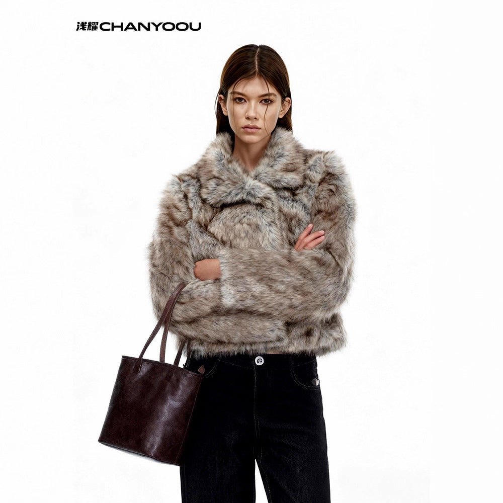 CHANYOOU Retro Plush Short Jacket