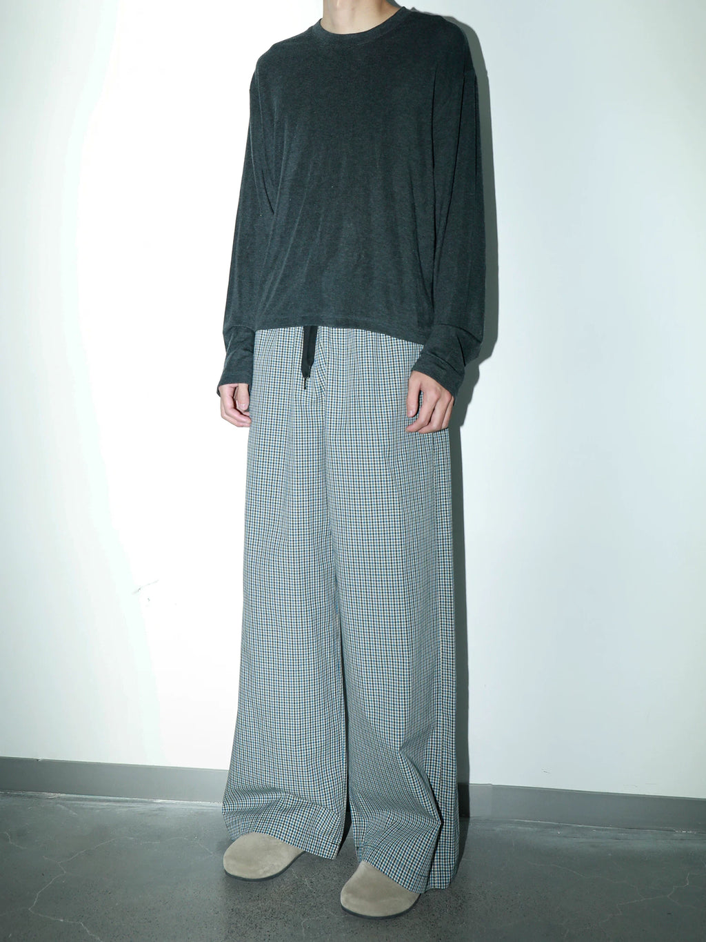 PLUS NO LOGO Crew Neck Bottom Drape Long Sleeve
