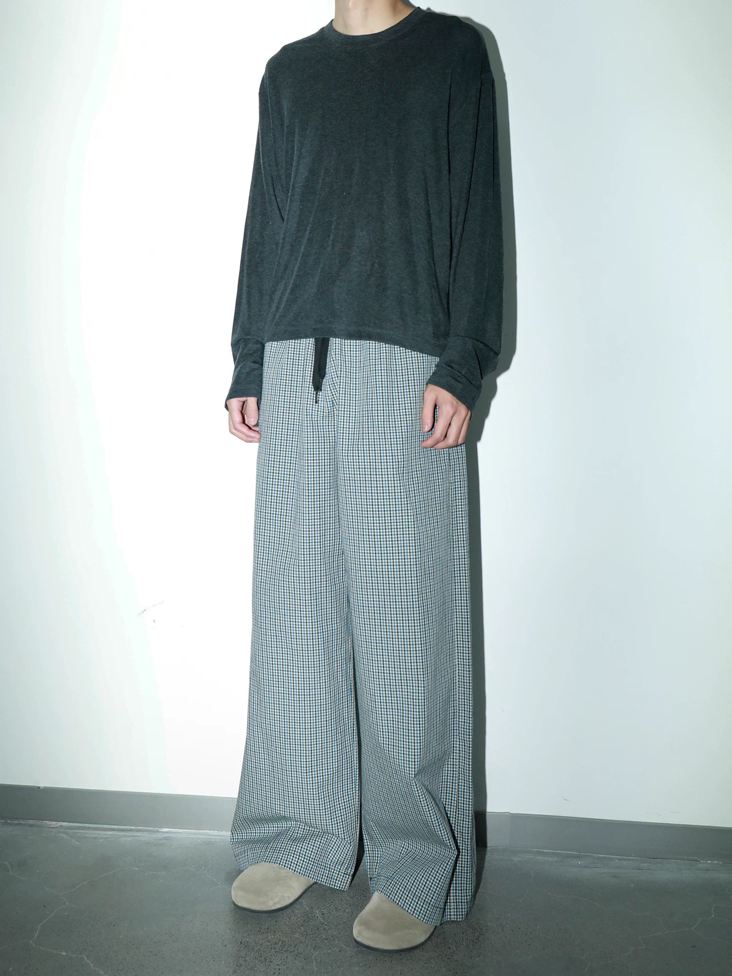 PLUS NO LOGO Crew Neck Bottom Drape Long Sleeve