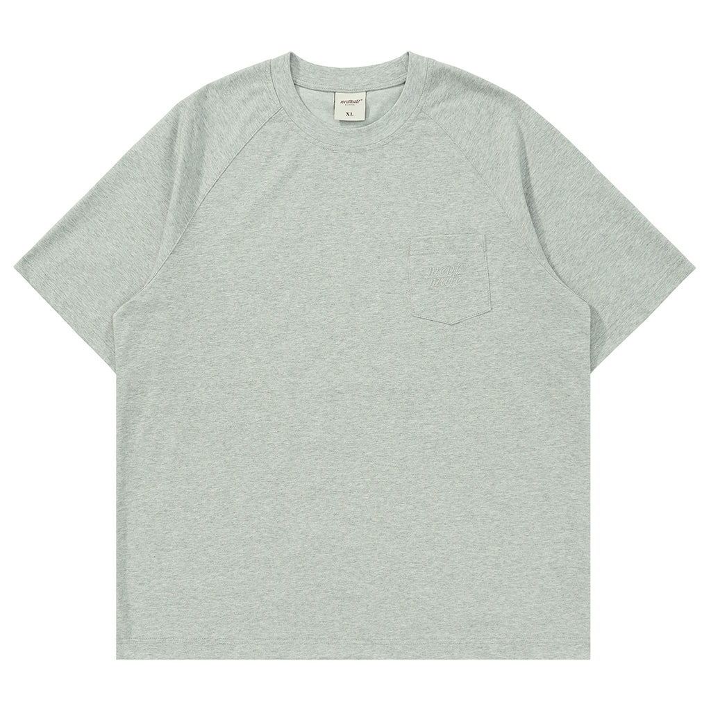 Mentmate Cool Pocket Embroidery Small Crew Neck Sleeve Tee