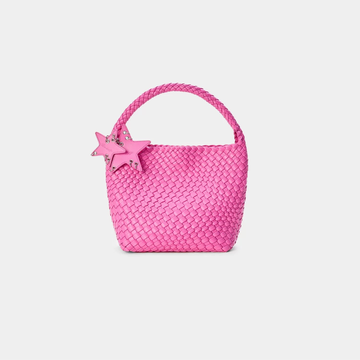 ECODAY Blue Woven Faux Leather Tote