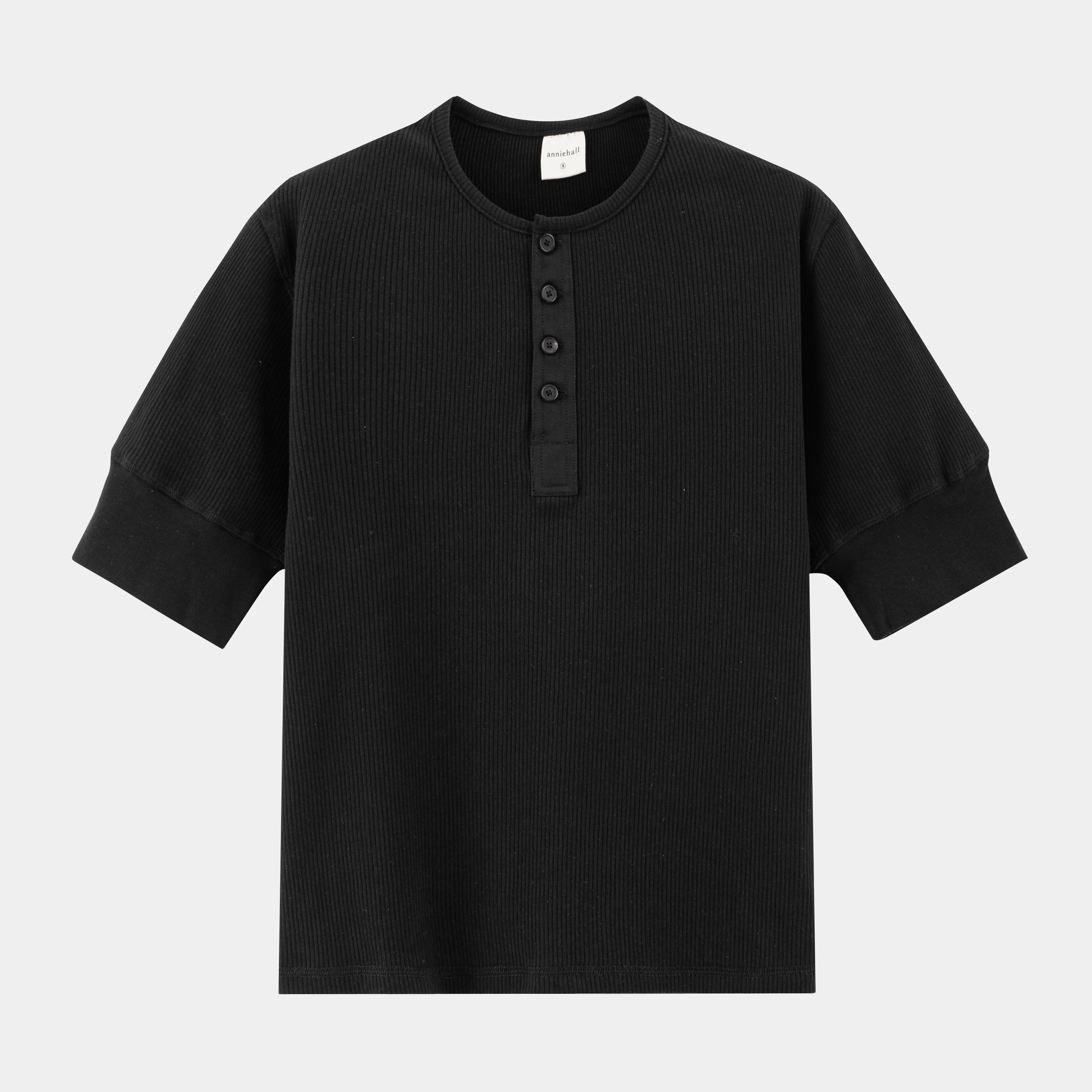 AnnieHall Henry's Collar Button Simple Tee