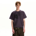 A PUEE Vintage Washed Print Tee – Loose Fit Retro Streetwear